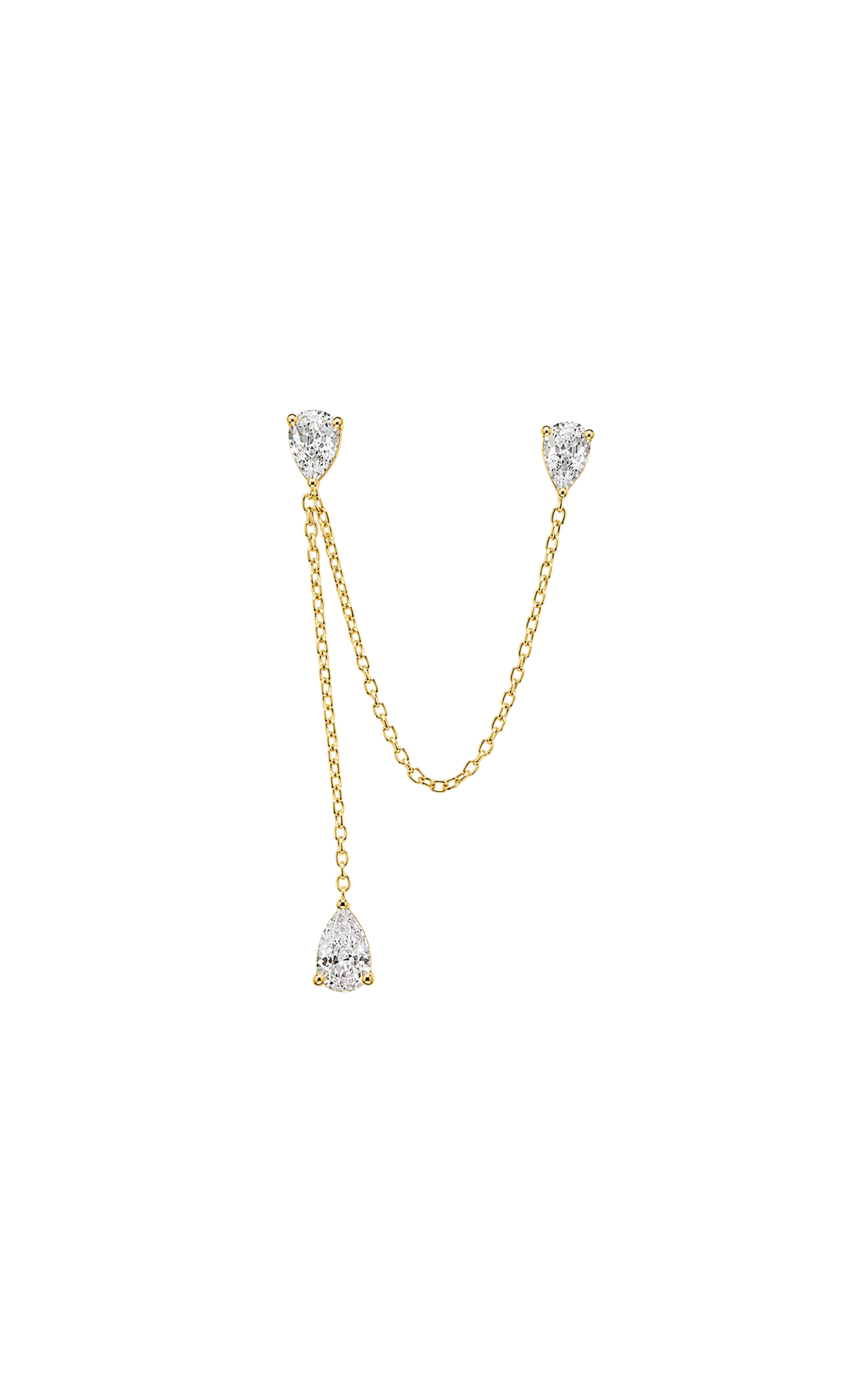 ORECCHINO DROP CHAIN