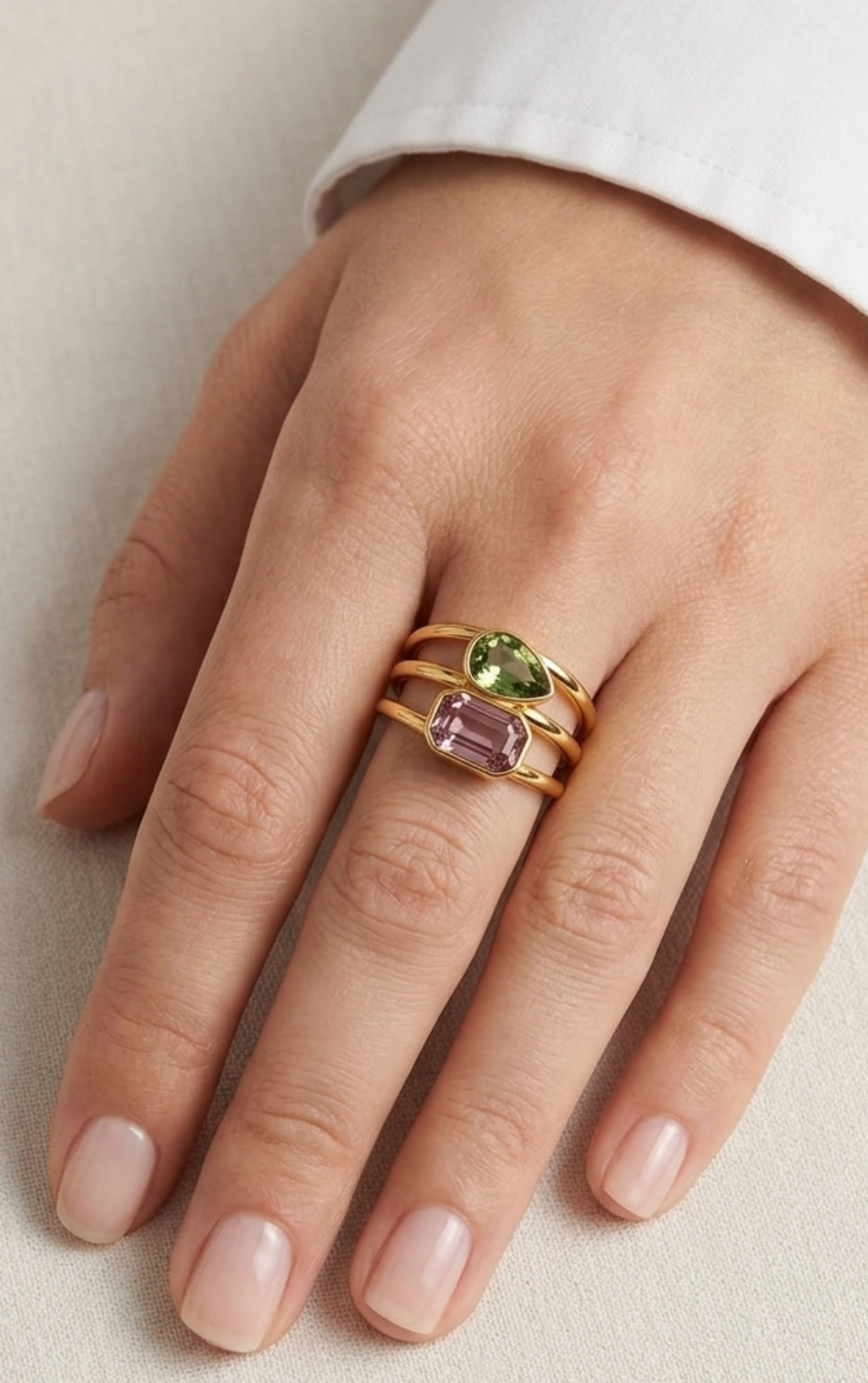 ANELLO DOUBLE GEMS