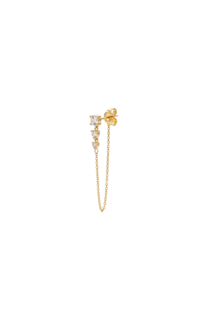 ORECCHINO TRIPLE CHAIN