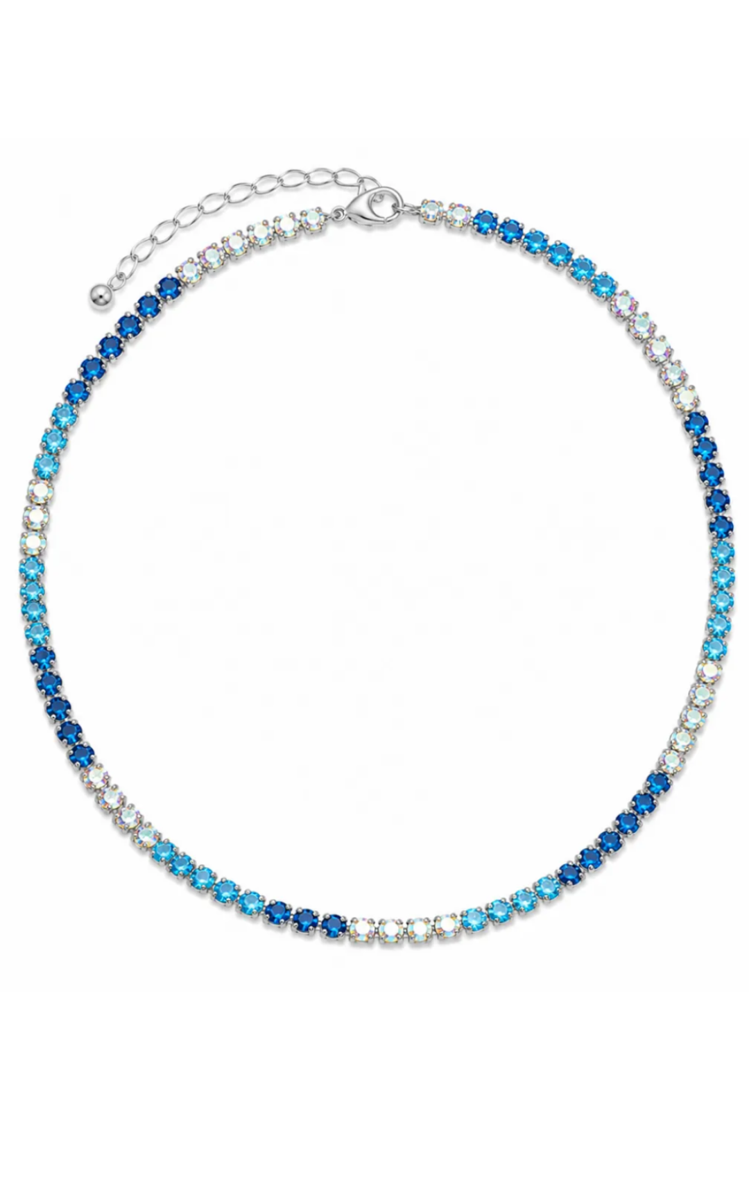 CHOKER TENNIS ACQUA MARINA