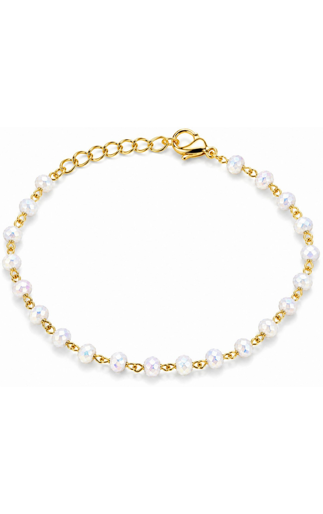 BRACCIALE CRISTALLO PERSONALIZZABILE GOLD
