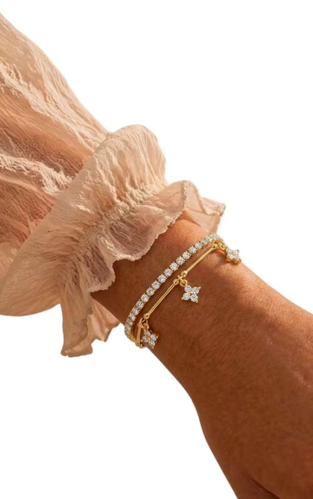 BRACCIALE TENNIS FLORA