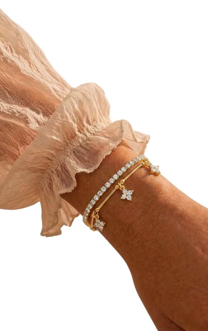 BRACCIALE TENNIS FLORA