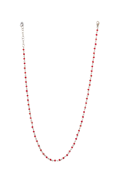 COLLANA PERSONALIZZABILE CRISTALLO BORDEAUX