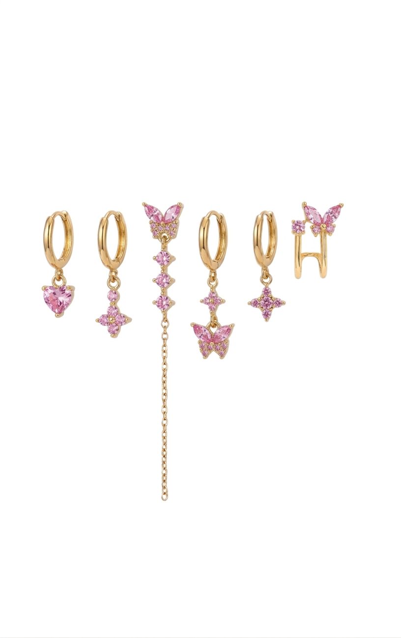 SET ORECCHINI BUTTERFLY