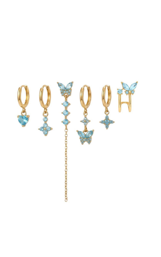 SET ORECCHINI BUTTERFLY